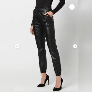 Buffalo Jeans Faux Leather Joggers